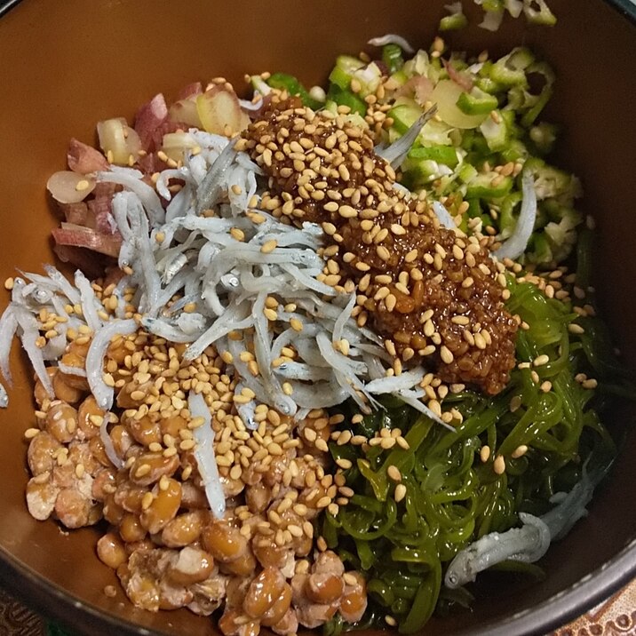 ねばねばで腸活★丼にしても美味しいやつ